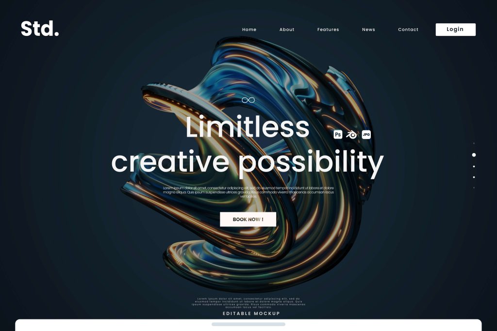 Moderne Webdesign-Konzepte mit UI/UX-Design
